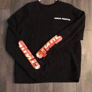 Heron Preston Men Logo Crew Sweater